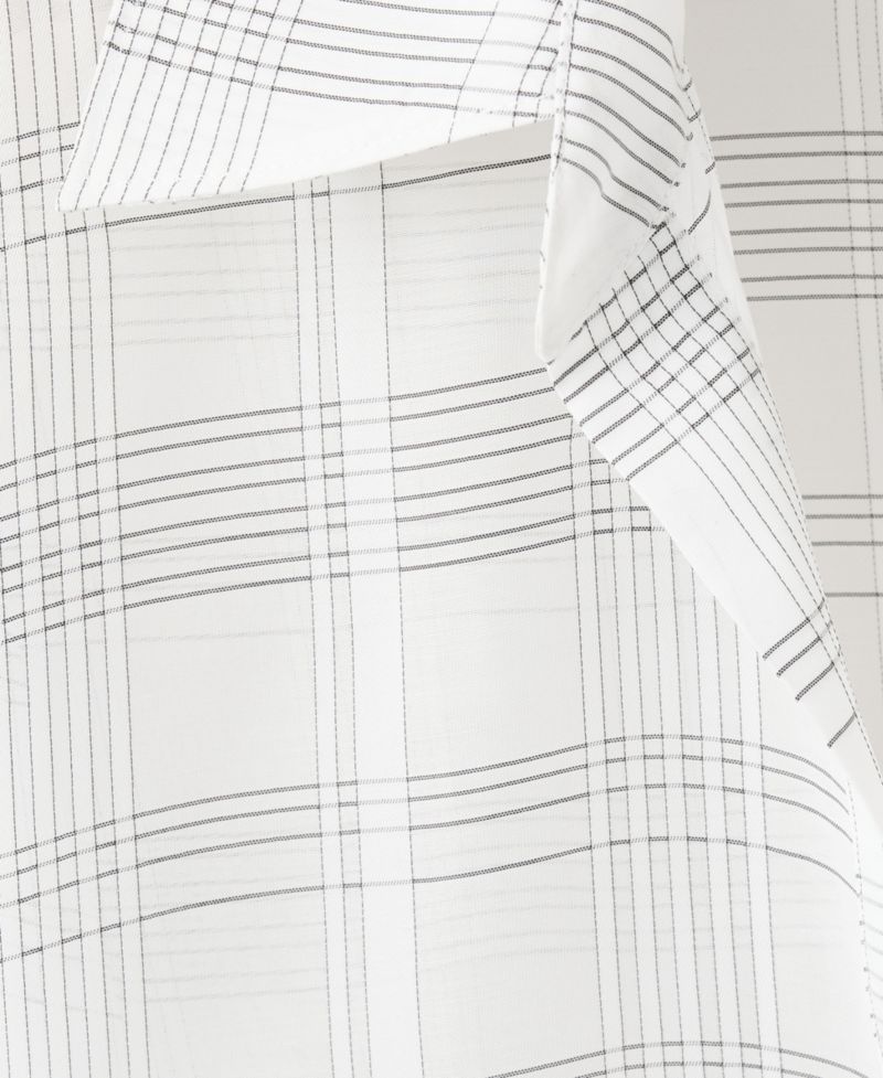 Women's Plaid Long-Sleeve Button Up Blouse
