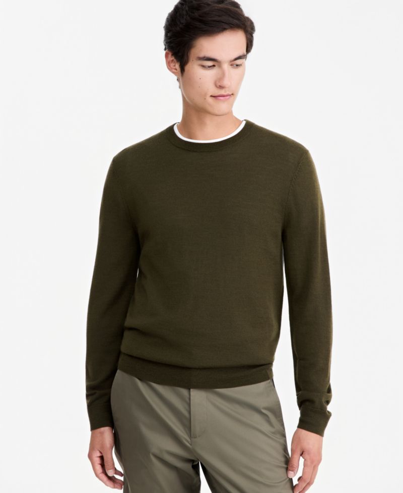 Men's Merino Wool Crewneck Sweater