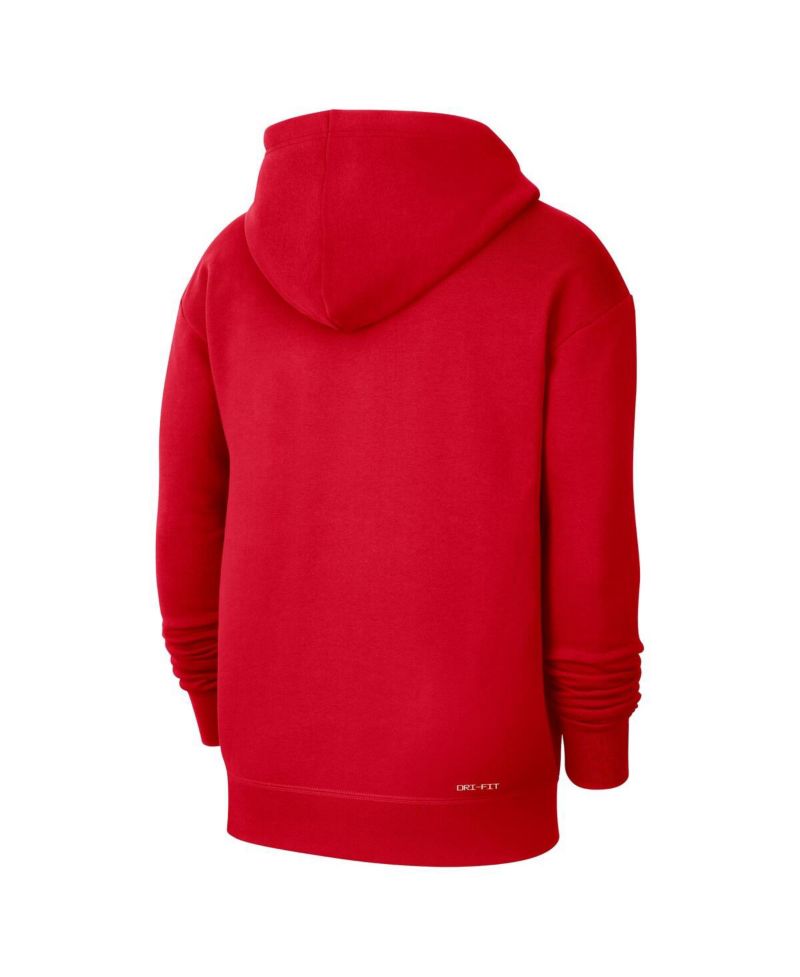 Men's Red Atlanta Hawks Courtside Standard Issue Premium Performance Pullover Hoodie