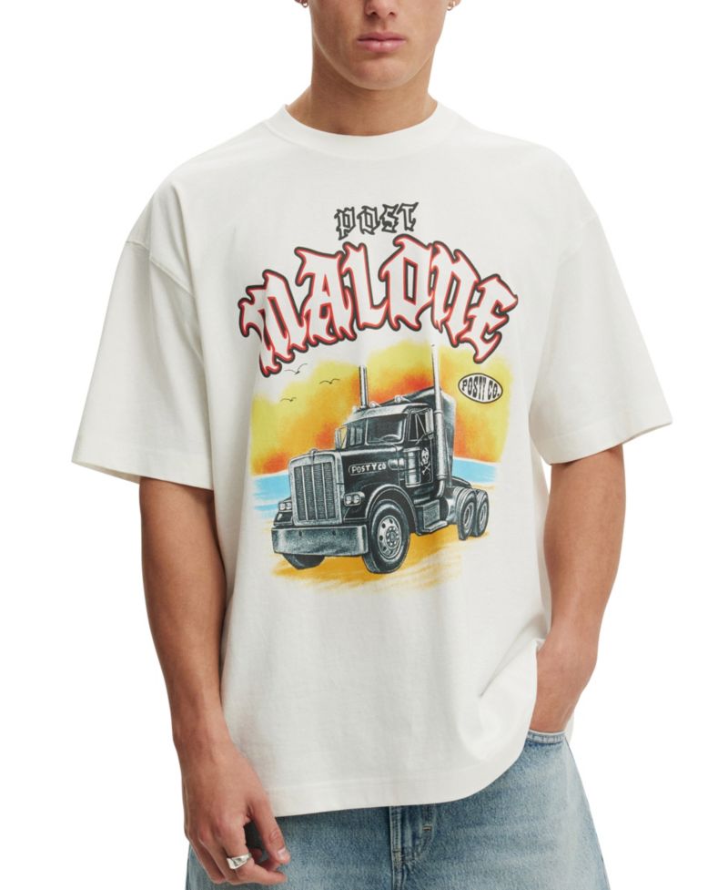 Men's Premium Graphics Music Crewneck T-Shirt