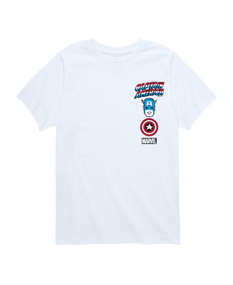 Boys Captain America Logos Graphic T-Shirt