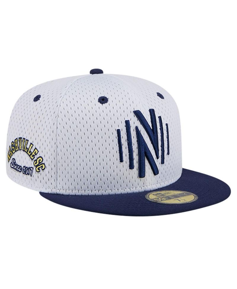 Men's Gray Nashville SC Throwback Mesh 59FIFTY Fitted Hat