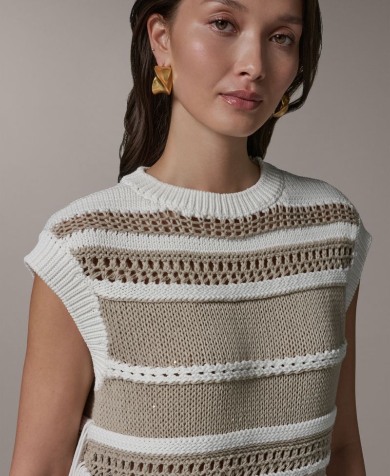 Women's Sleeveless Crewneck Sweater
