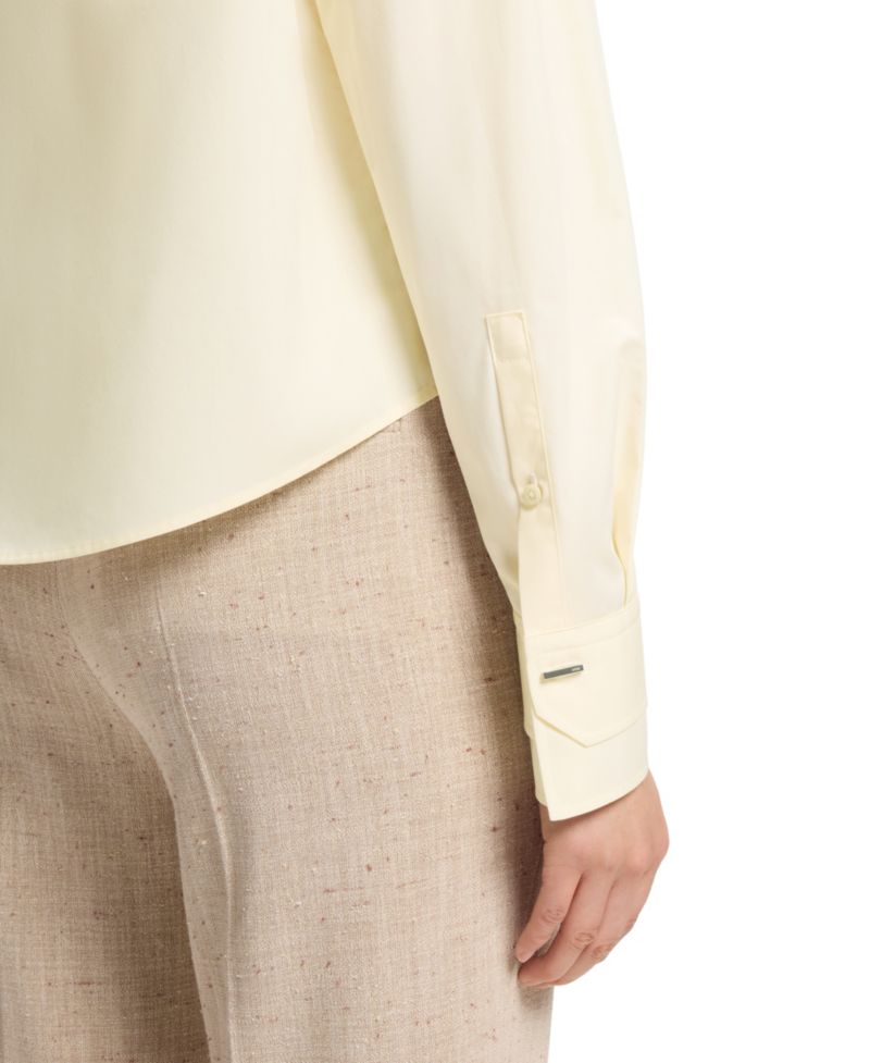 BOSS by Women's Cotton Poplin Regular-Fit Blouse