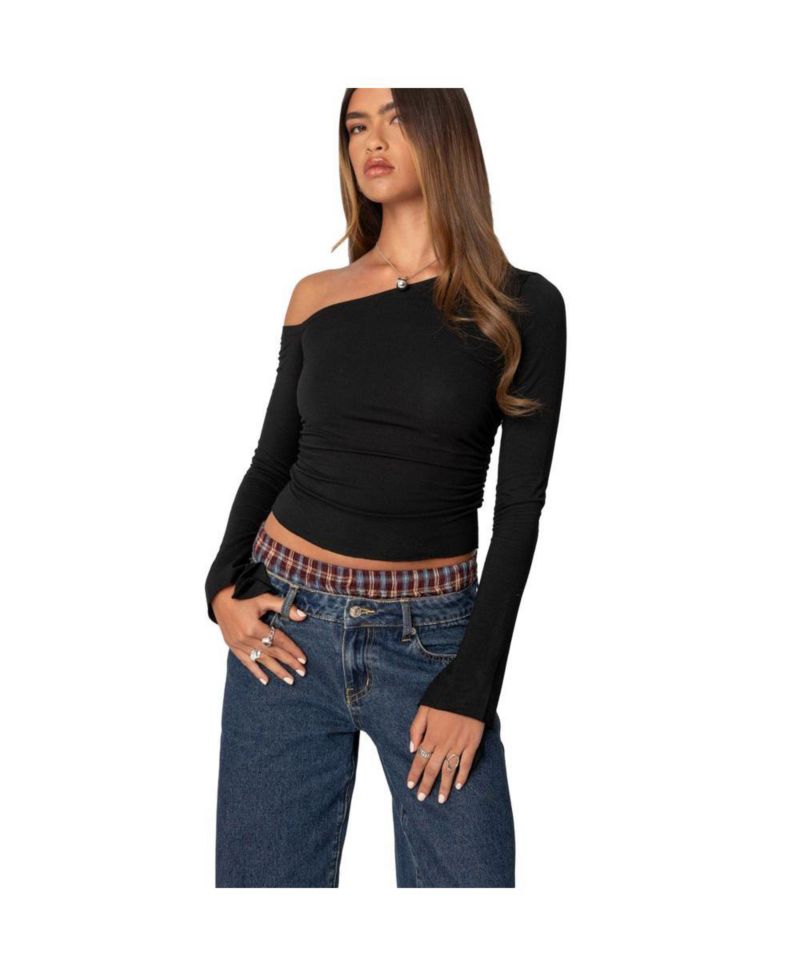 Women's Stacie Asymmetric Long Sleeve Top