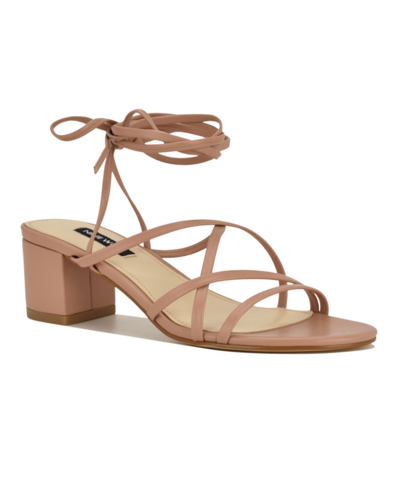 Women's Aloud Strappy Tie-Up Block Heel Dress Sandals