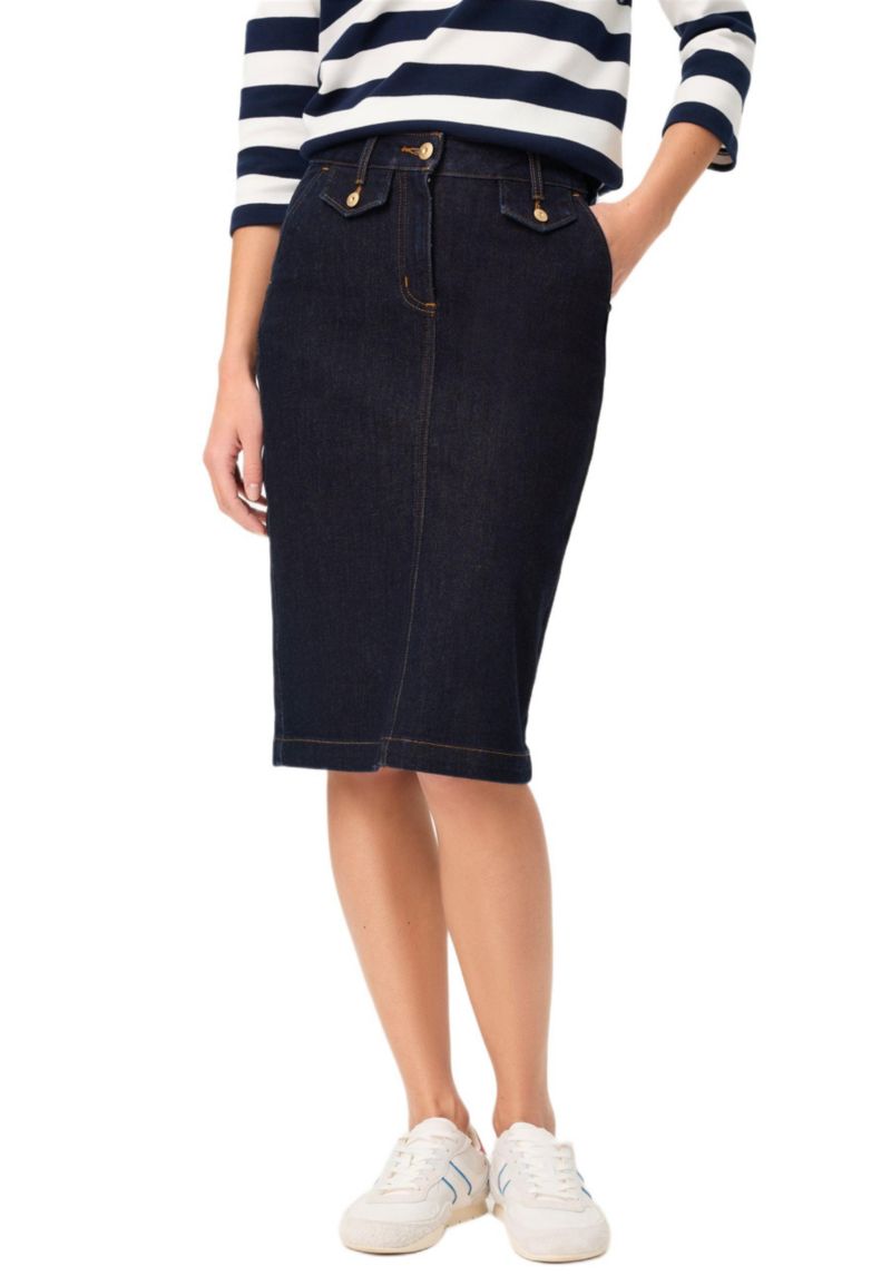 Women's Dark Denim Skirt