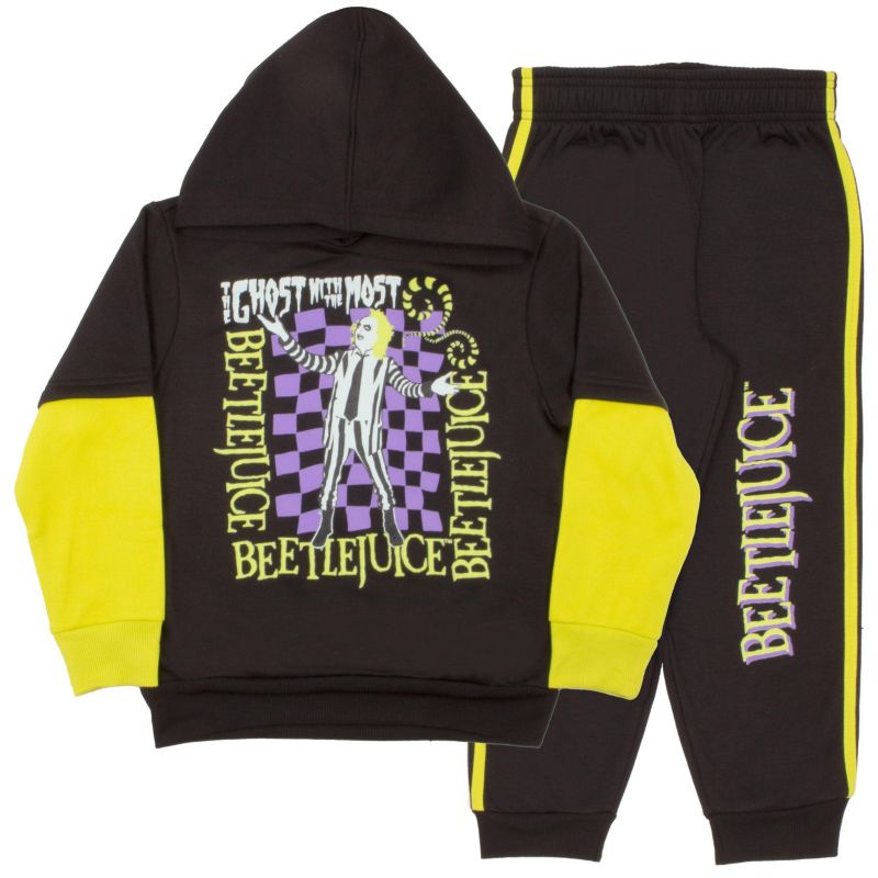 Warner Bros Big Boys 2 Piece Fleece Hoodie and Sweatpants Set