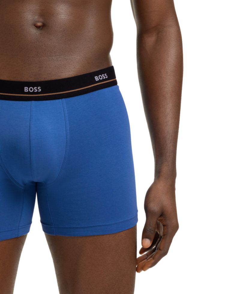 Men's 5-Pack Essential Stretch Cotton Boxer Briefs