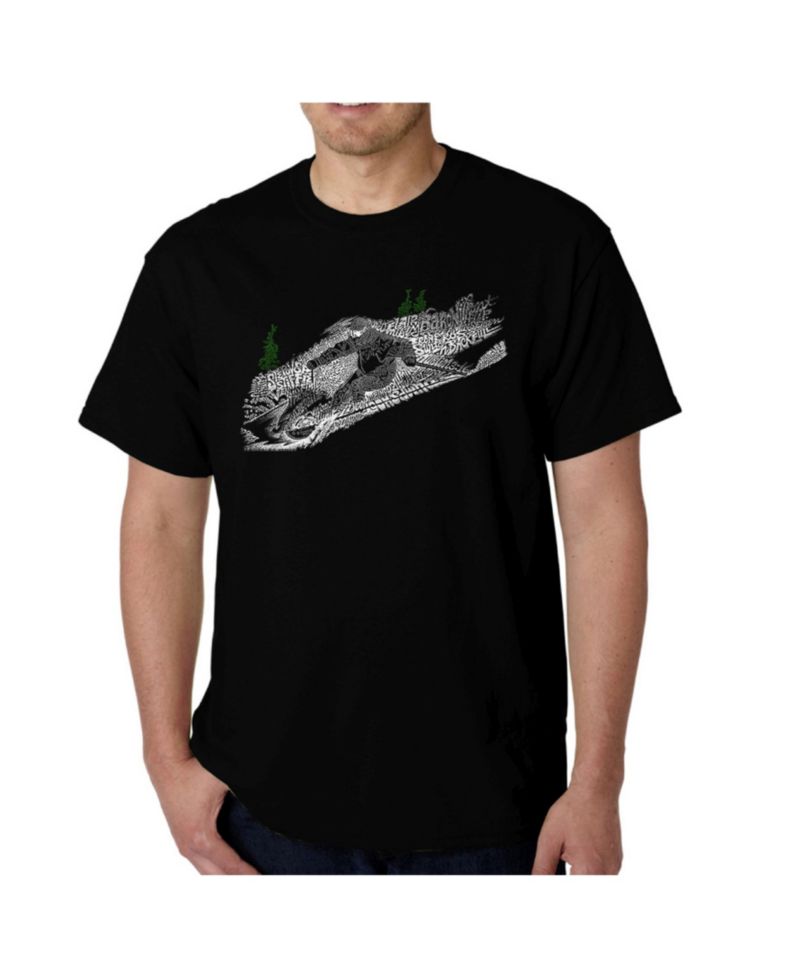 Men's Word Art - Ski T-Shirt