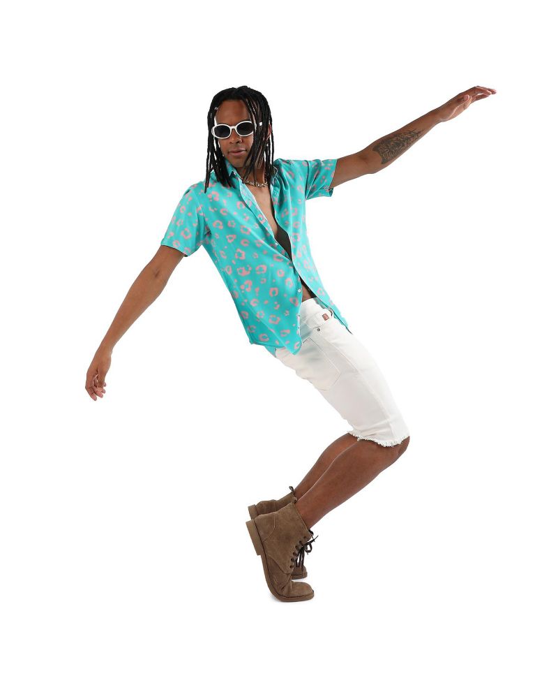 Men's Flower Block Shirt