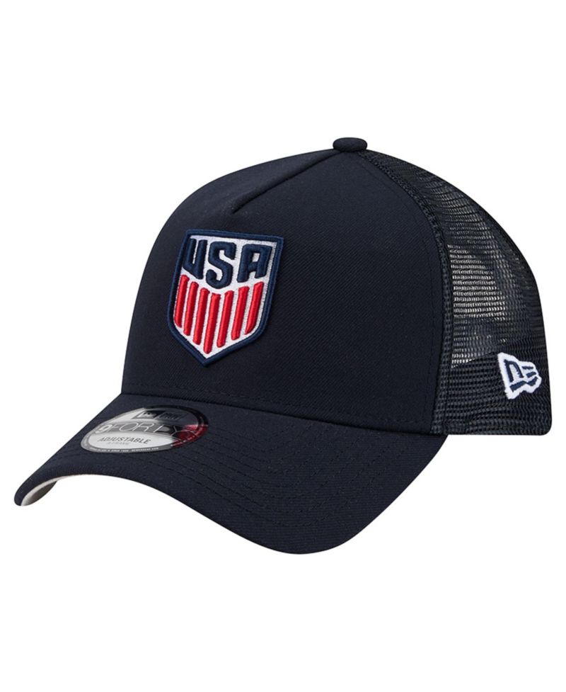 Men's Navy USMNT A-Frame 9FORTY Adjustable Hat