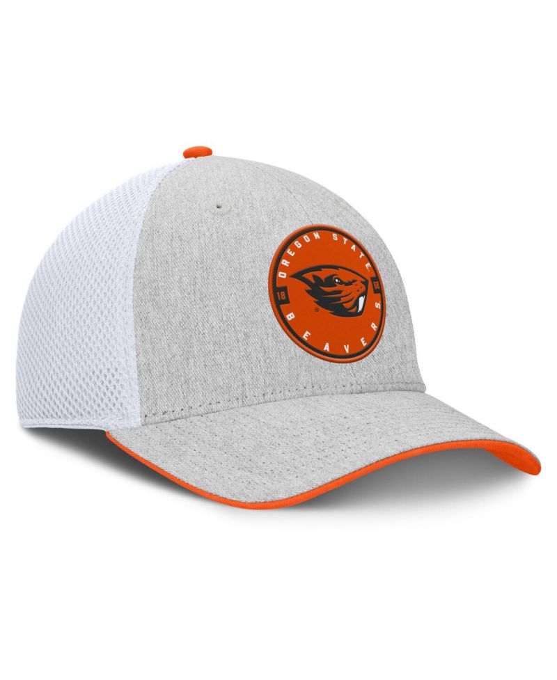 Men's Heather Gray Oregon State Beavers Trigger Flex Hat