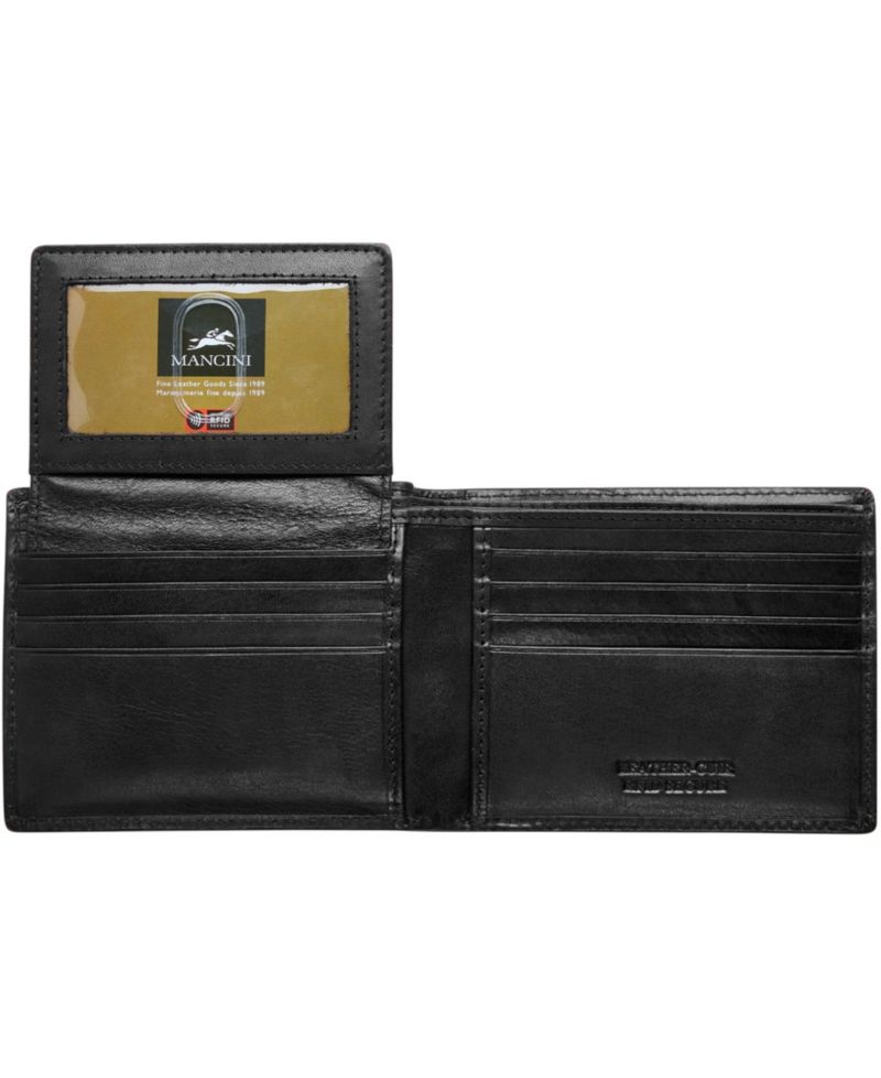 Men's Boulder Collection RFID Secure Billfold with Removable Left Wing Passcase