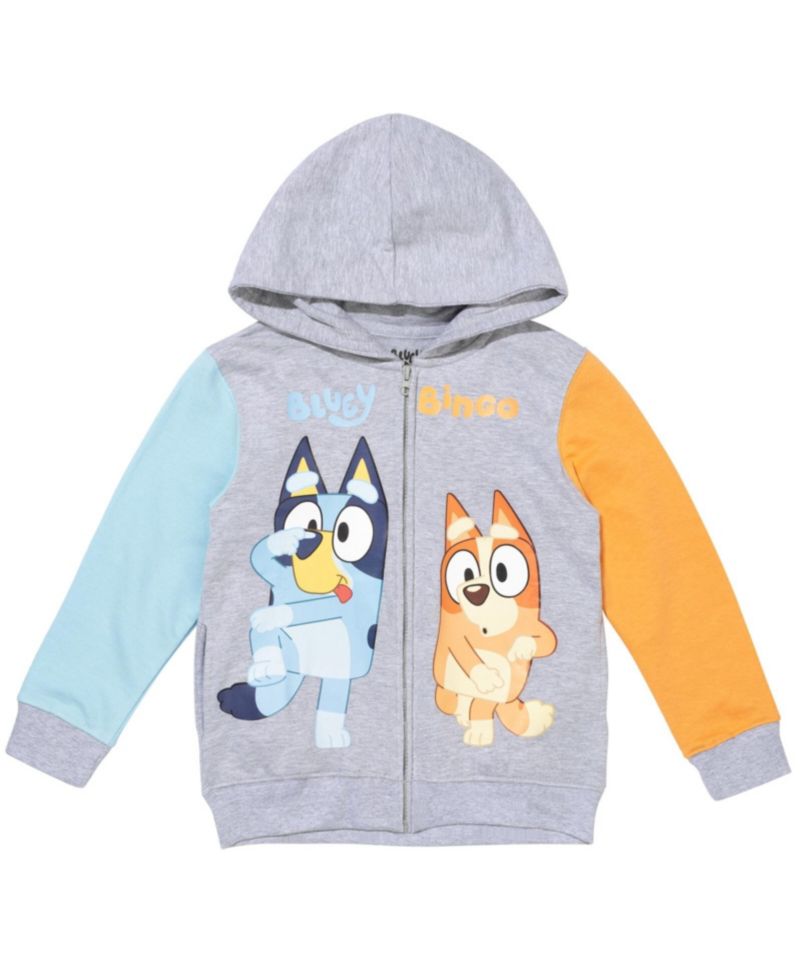 & Bingo Fleece Zip-Up Raglan Hoodie Toddler| Child Boys