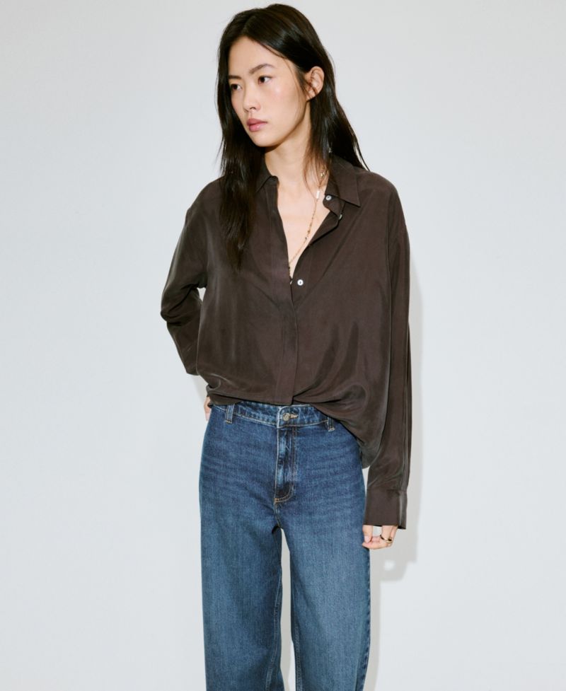 Women's Catherin High-Rise Wide-Leg Culotte Jeans
