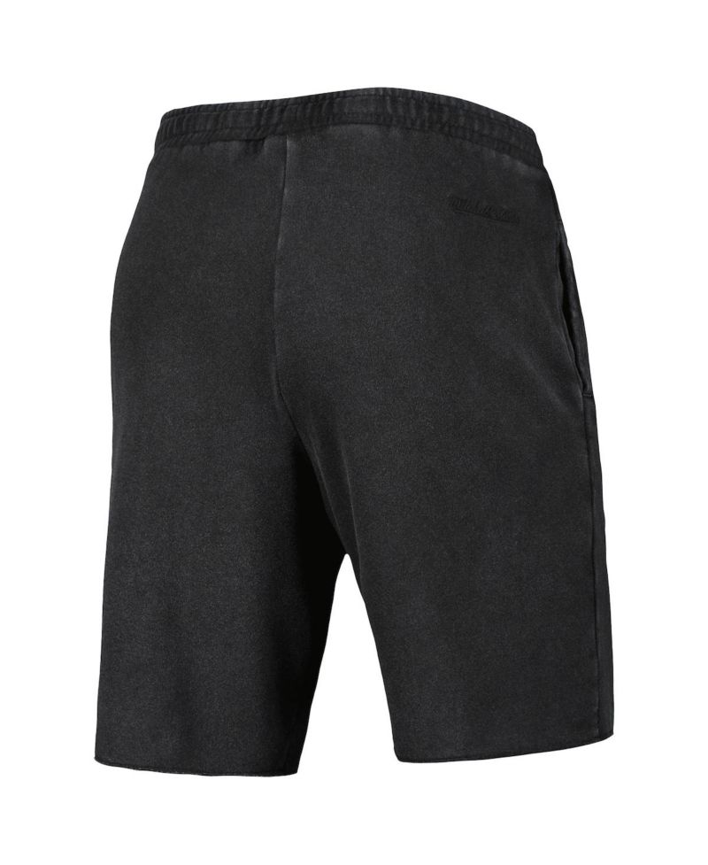 Men's Black Los Angeles Lakers French Terry Tonal Fleece Shorts