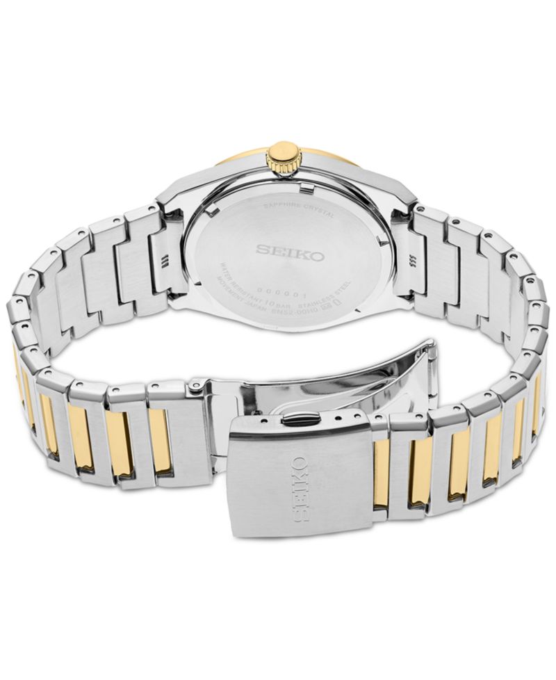 Men's Essentials Two-Tone Stainless Steel Bracelet Watch 39mm