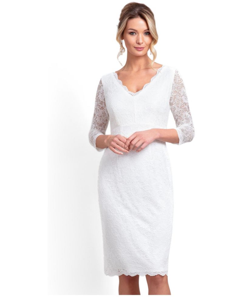 Women's Anya V-Neck Lace Wedding Dress