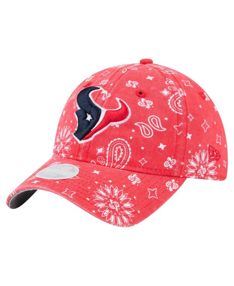Women's Red Houston Texans Paisley 9TWENTY Adjustable Hat