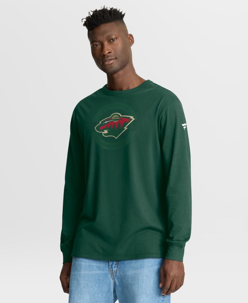 Men's Green Minnesota Wild Authentic Pro Property Of Practice Long Sleeve T-Shirt