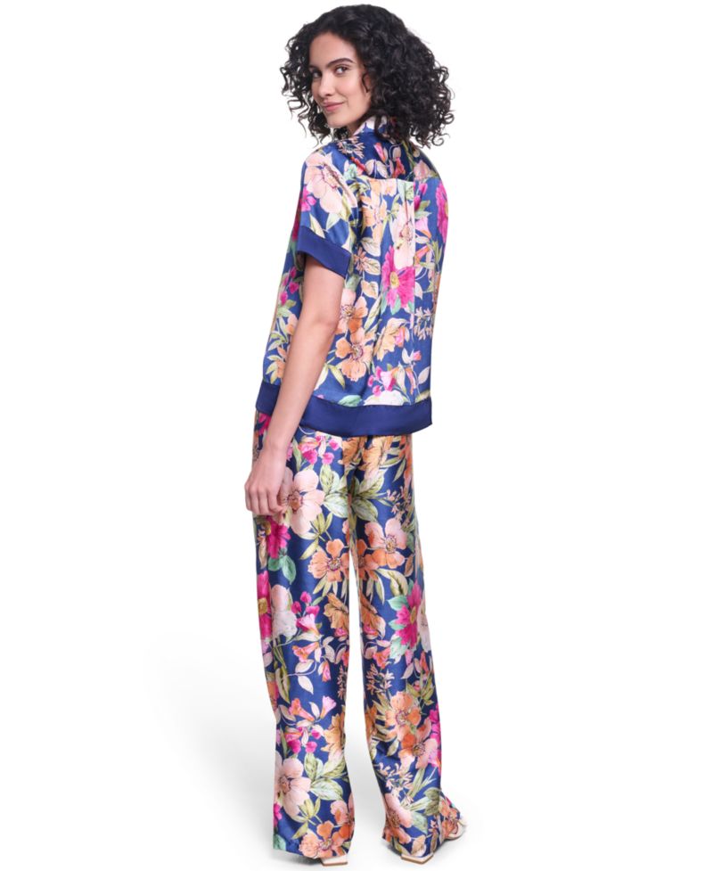 Women's Short-Sleeve Printed Camp Shirt