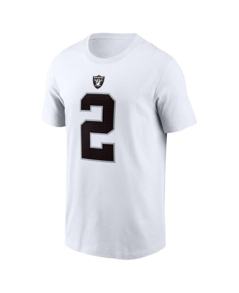 Men's Ashton Jeanty White Las Vegas Raiders 2025 NFL Draft First Round Pick Player Name & Number T-Shirt