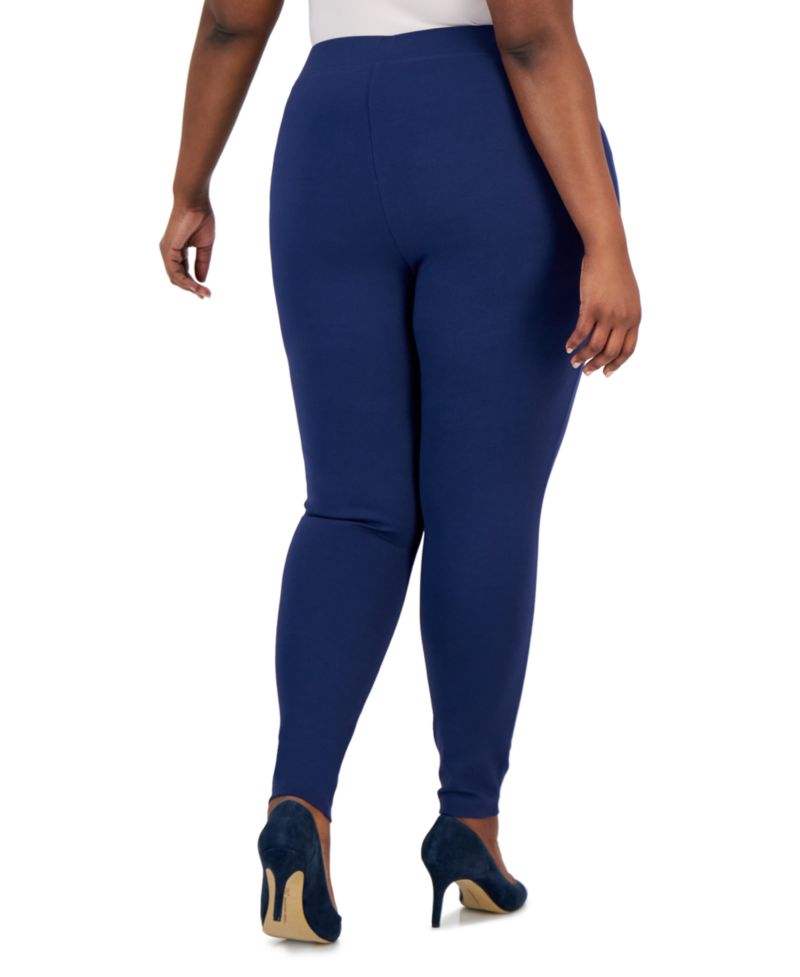 Plus Size Skinny Pull-On Ponte Pants