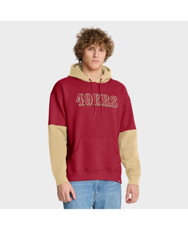 Men's Scarlet San Francisco 49ers Helmet Pullover Hoodie