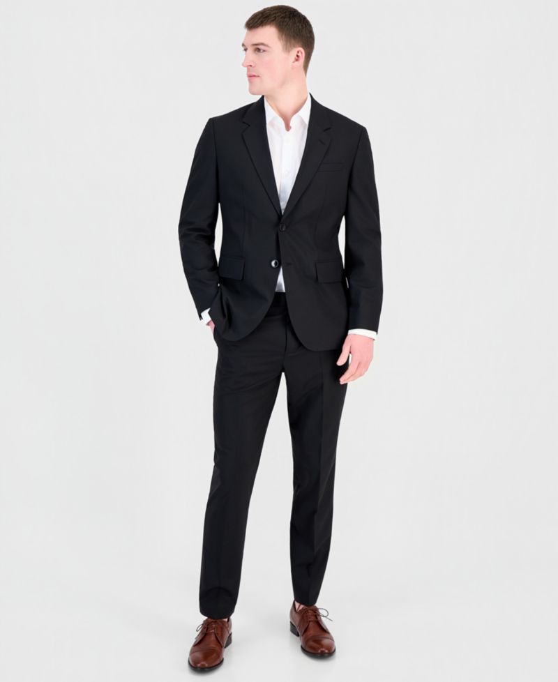 Men's Modern-Fit Wool Blend 2-Piece Suit