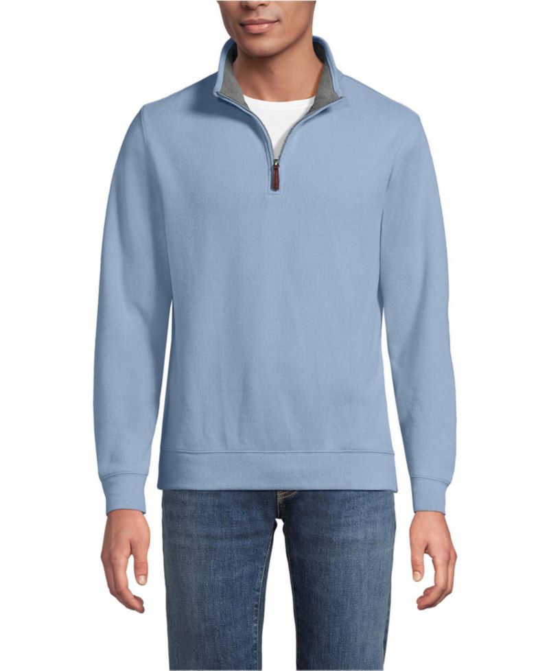 Men's Bedford Rib Quarter Zip Pullover Sweater
