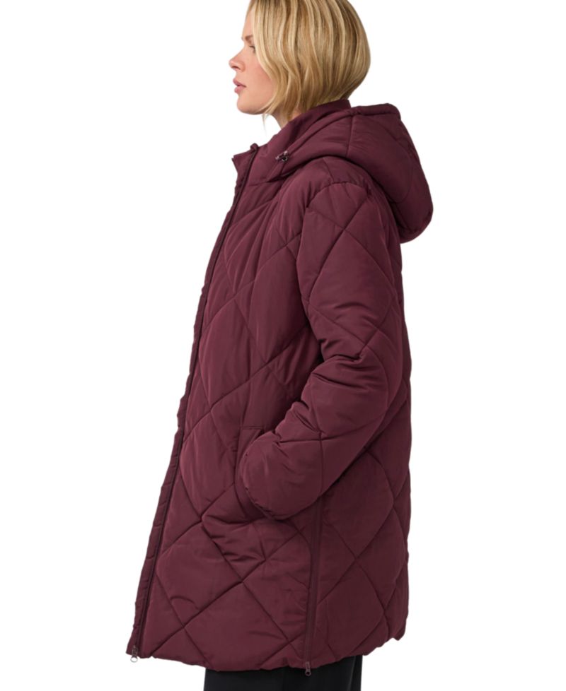 Maternity Grow-with-You Quilted Hooded Puffer Jacket