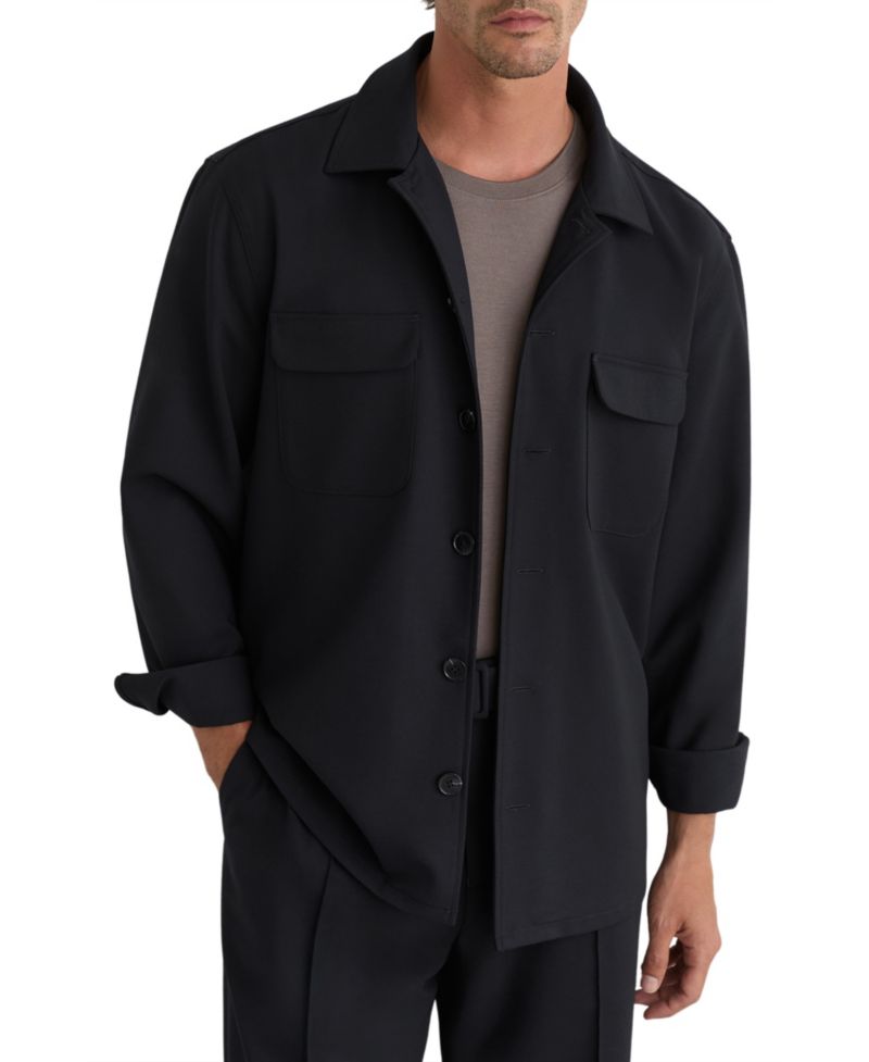 Men's Peshi Button Through Twin Pocket Overshirt