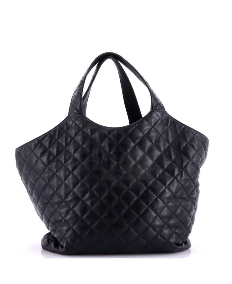 Maxi Icare Shopping Tote Quilted Leather
