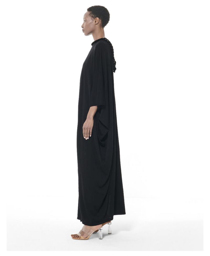 Women's Stretch-Knit Covered Chain Detail Kaftan