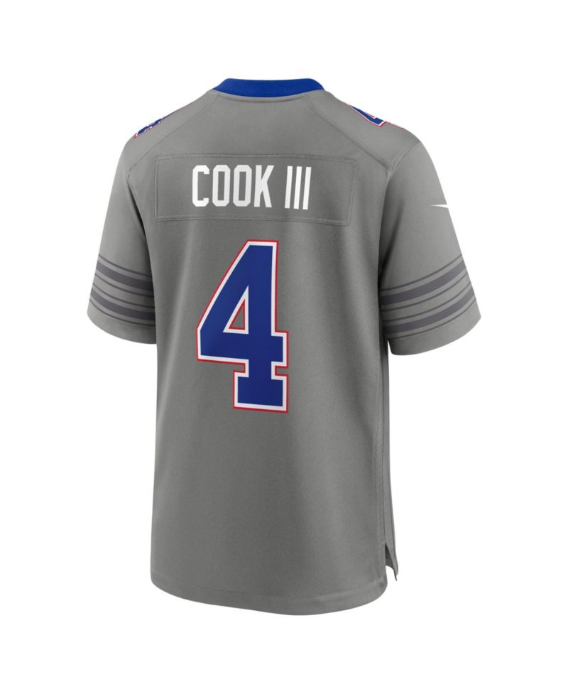 Men's James Cook III Gray Buffalo Bills Nickel City Game Jersey