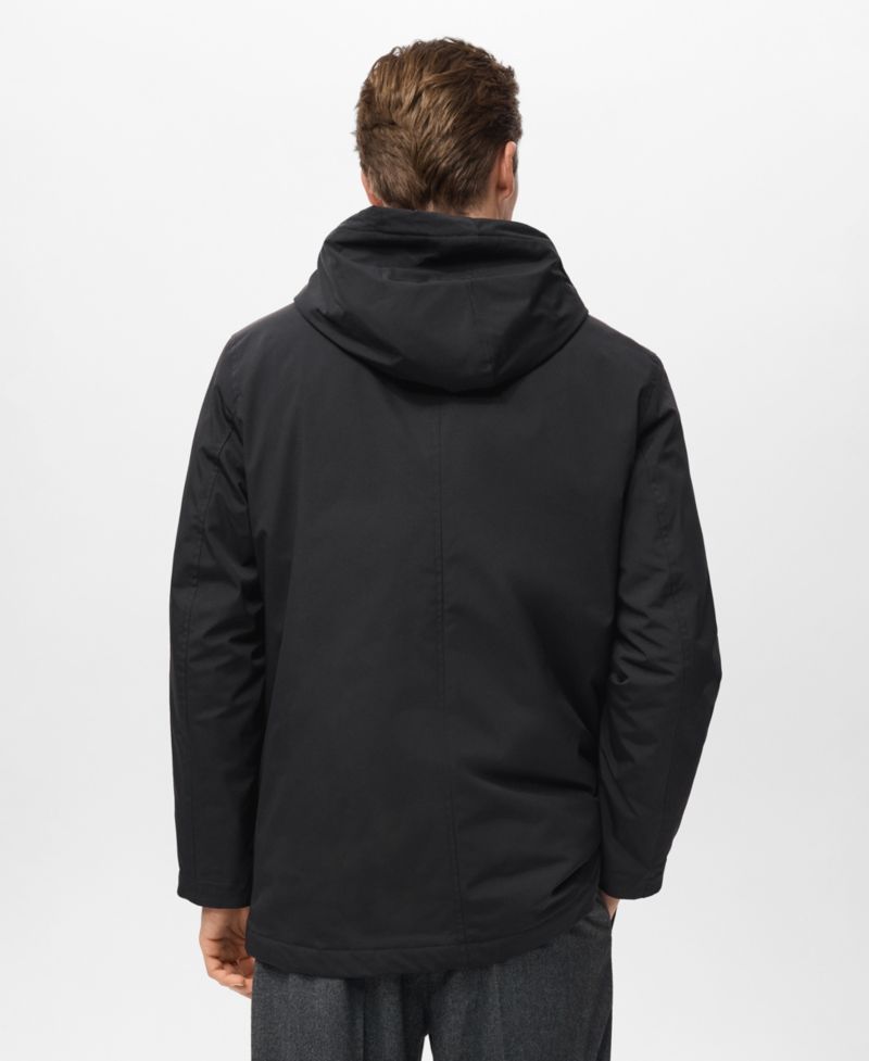 Men's Water-Repellent Hooded Parka