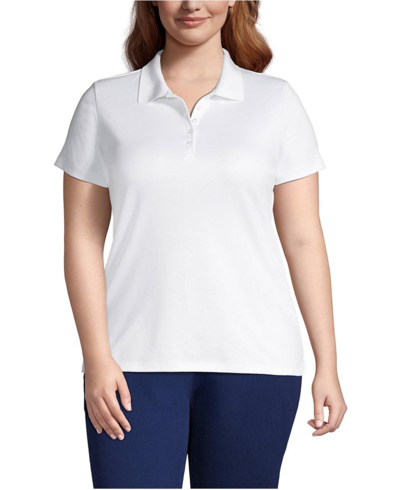 Plus Size Supima Cotton Polo Shirt