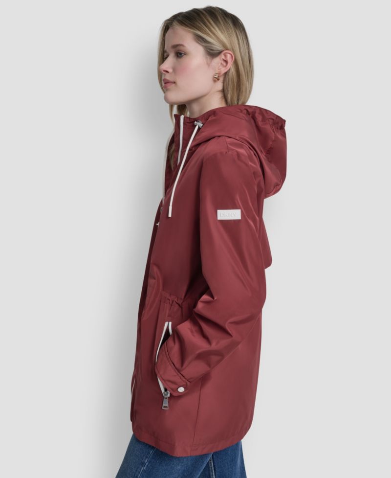Women's Sporty Anorak Hooded Raincoat