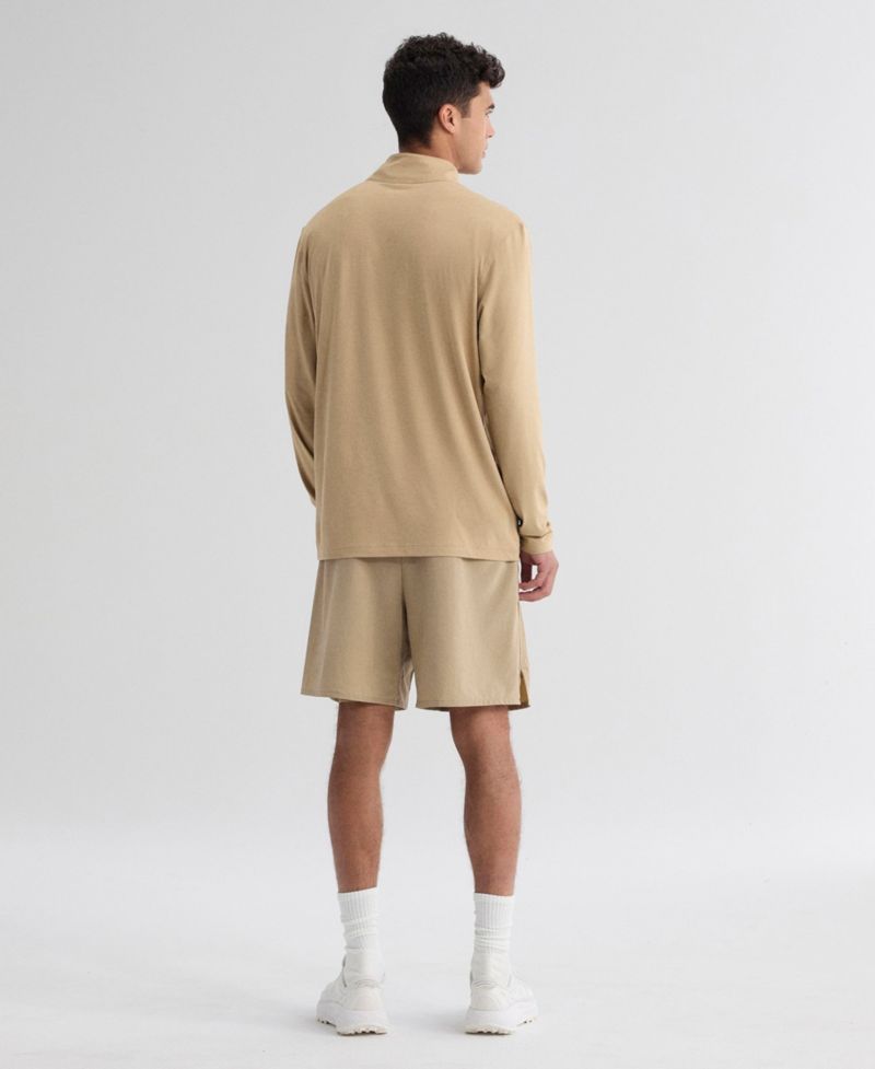 Men's Tan Buffalo Bills Clutch Quarter-Zip Pullover Sweatshirt