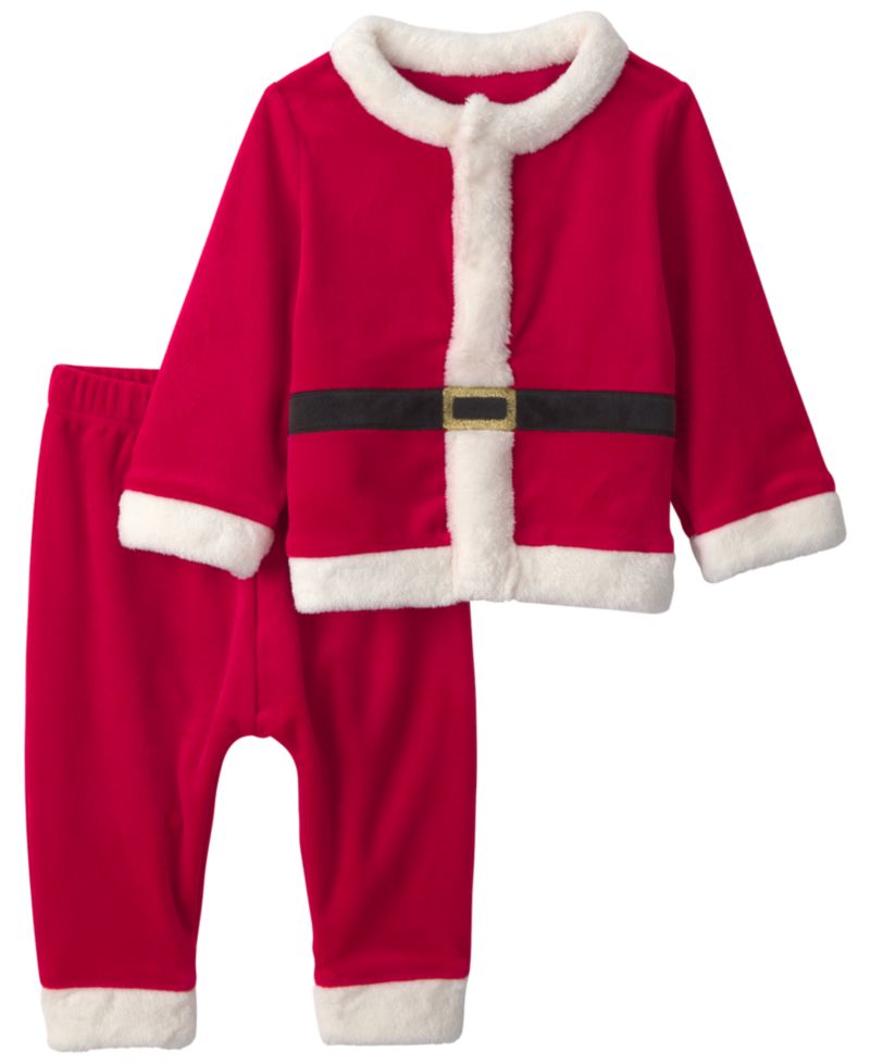 Baby Boys' or Baby Girls' Santa Jacket and Pants, 2-Piece Set