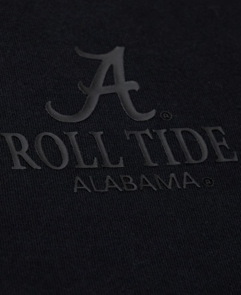 Men's Black Alabama Crimson Tide Monochrome Icon T-Shirt