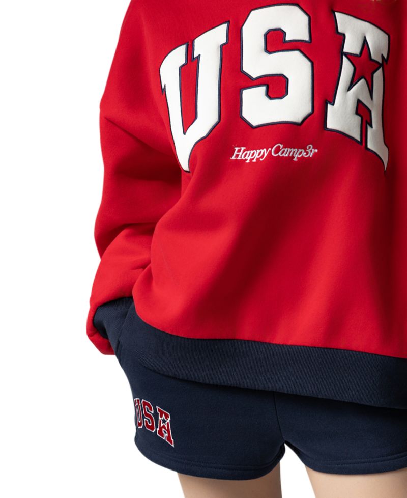 Women's USA Mock Neck Sweatshirt