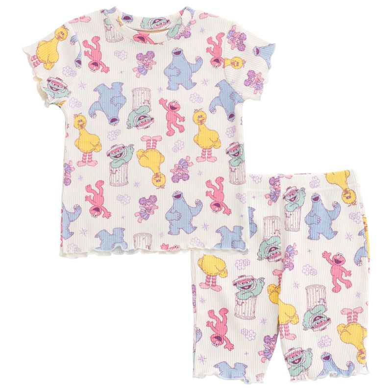 Baby Girls 2-Piece Tee and Bike Shorts Set