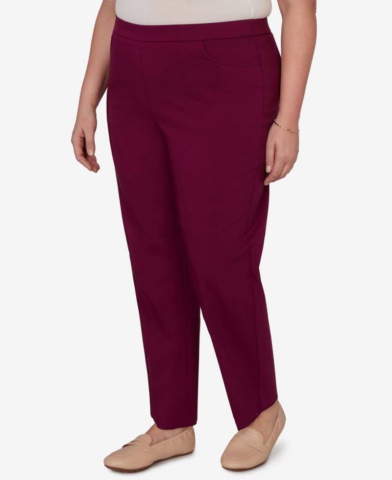Plus Size Colored Allure Stretch Short Length Pants