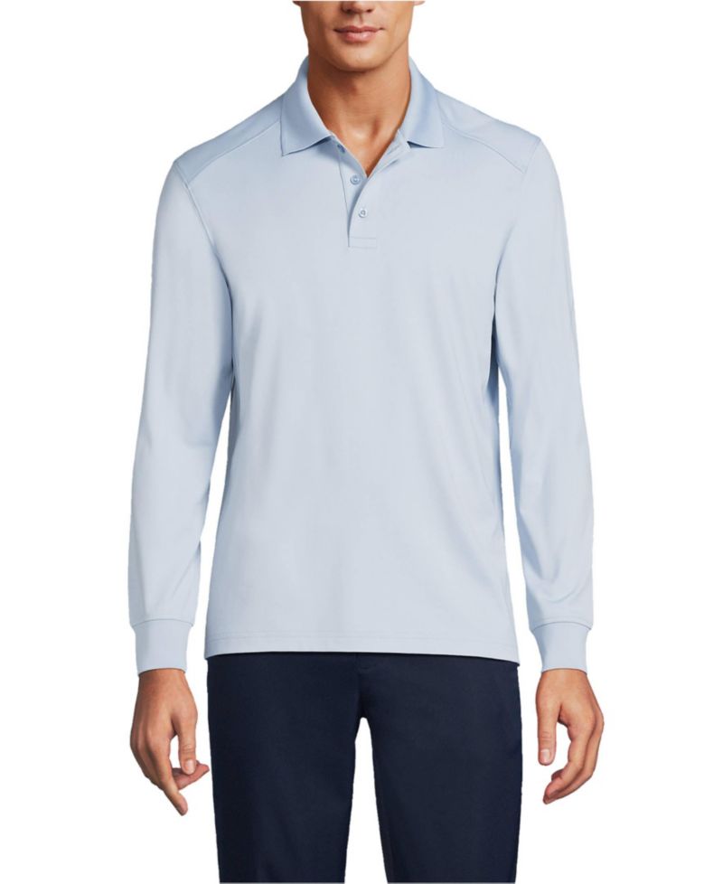 Men's Long Sleeve Rapid Dry Polo Shirt
