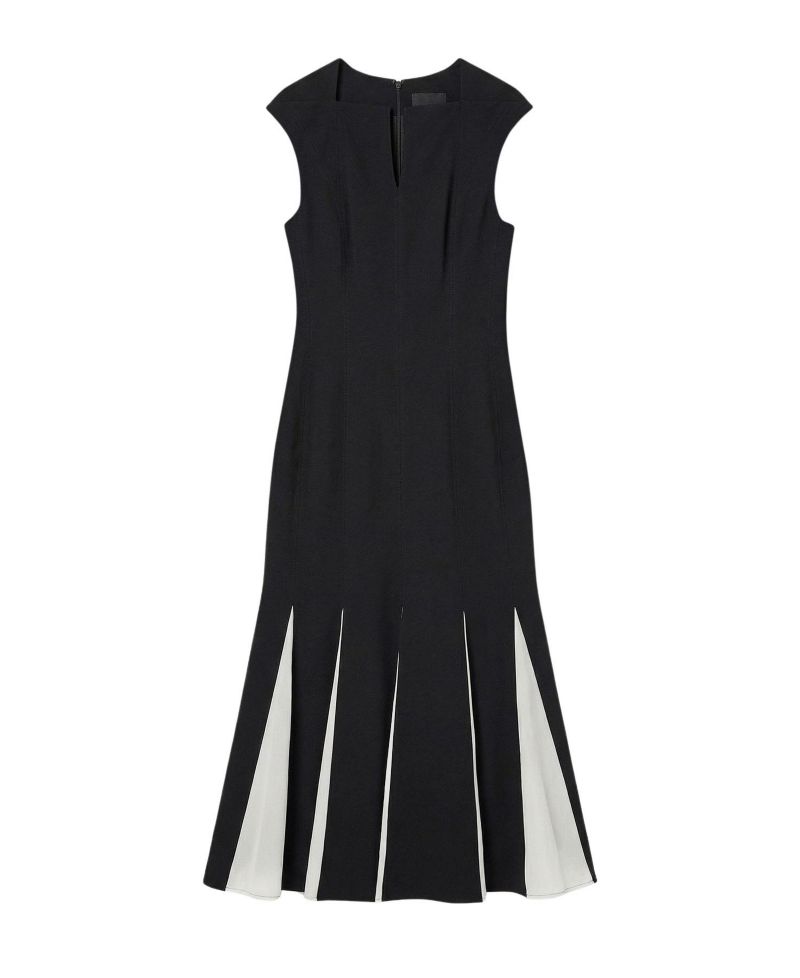 Women's Godet Detail Maxi Dress