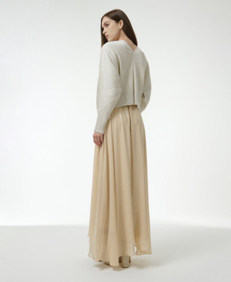 Women's Elasticated Waist Asymmetric Skirt