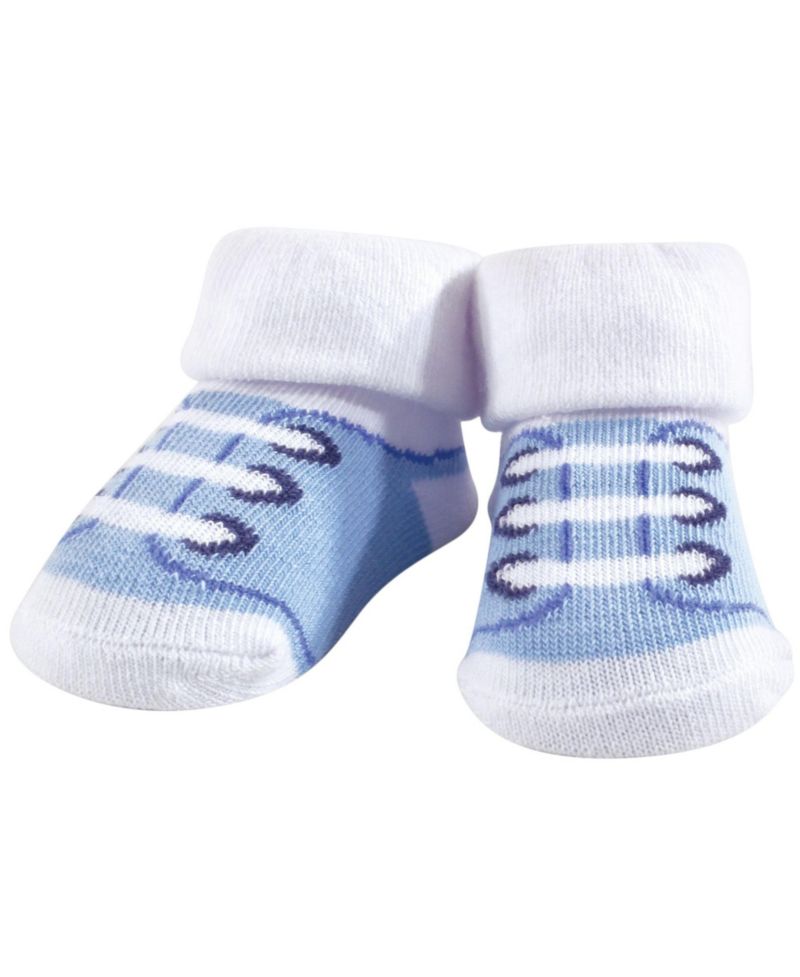 Baby Boys Soft Cotton Bib and Sock Pair