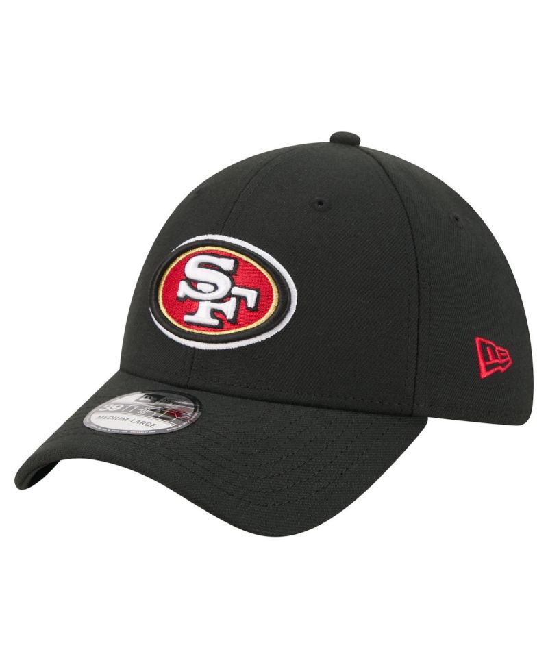 Men's Black San Francisco 49ers Core Team 39THIRTY Flex Hat